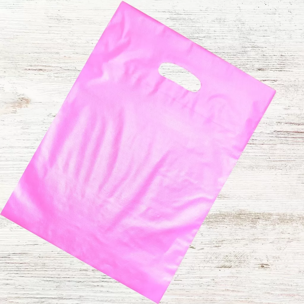 50 Sacola Boca de Palhaço 30×40 – Sacola Plástica para Loja