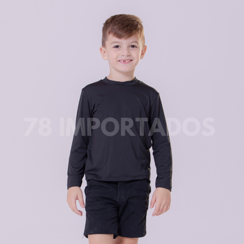 Camisa UV Infantil proteção solar – 2 a 14 anos – Masculino e feminina – Menino e menina – bebe – Bl