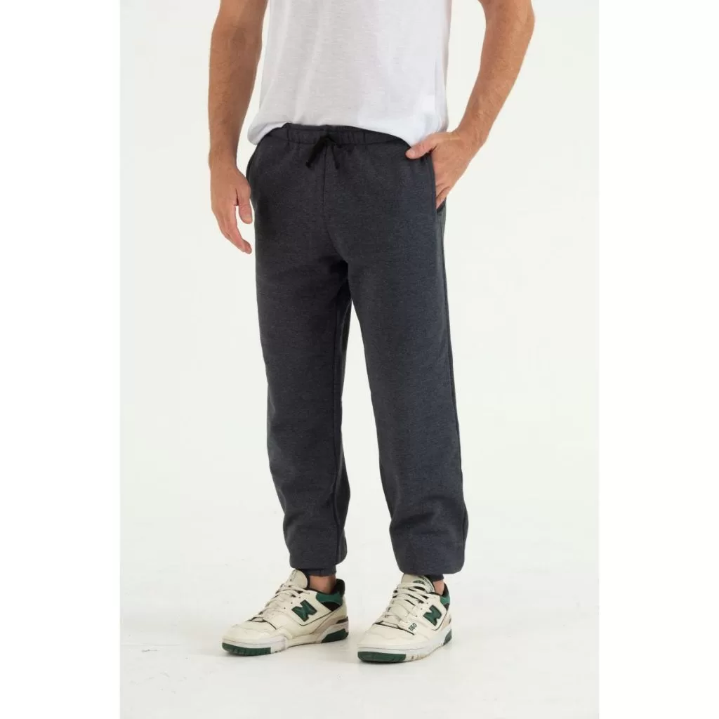 Calças de Moletom C/Bainha Básica Confortável Masculina Tamanho Plus G1