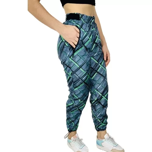 Calça Corta Vento Jogger  Bolso Zíper com regula