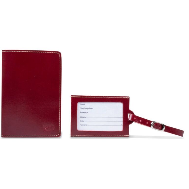Porta Passaporte e Tag Identificador de Mala Artlu