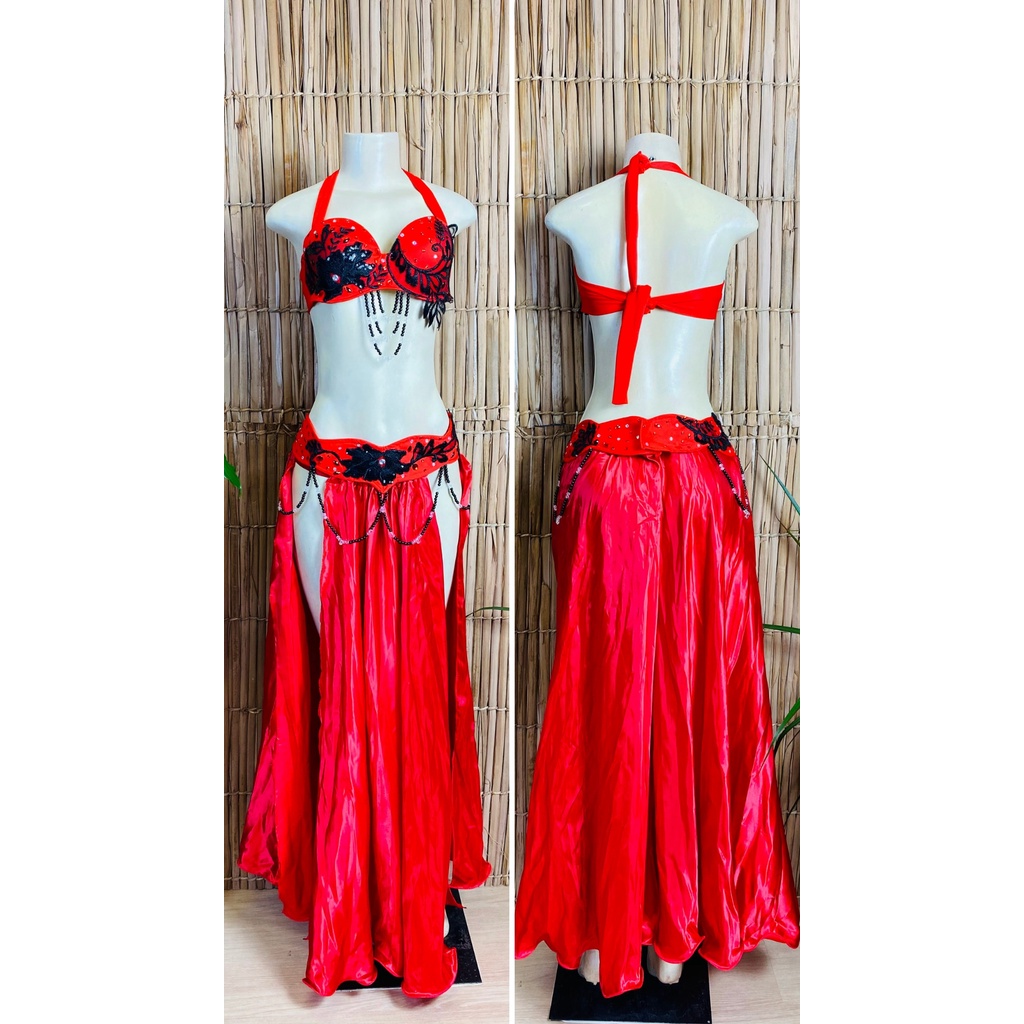 [Liquidação] Dança do Ventre Traje Bordado Completo- Pronta Entrega – TPCL-504
