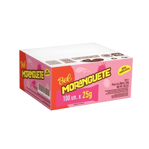 Chocolate Moranguete Caixa 25gr C/100un- Bel