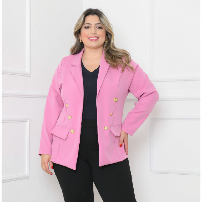 Blazer Alfaiataria Plus Size G1G2 G3 Feminino Casa