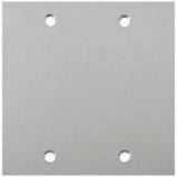 Espelho Placa De Piso 4×4 Aço Inox Cega Tamp