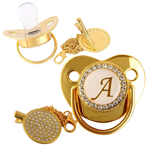 Baby Gold Carta Pacifier/Golden Mouth Toy Para Beb