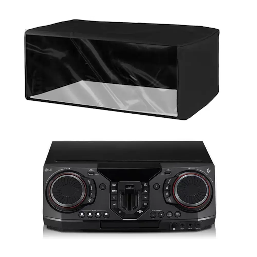 Capa para Central do Mini System CL98 Preta com Frente Transparente