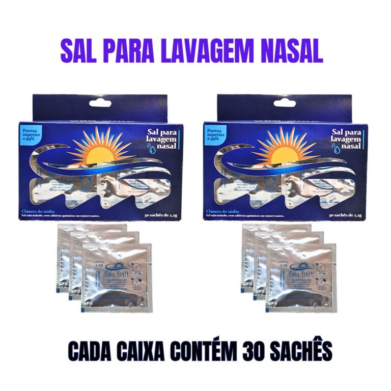Lavagem Nasal em Pó C/30 Sachês Kit C/2