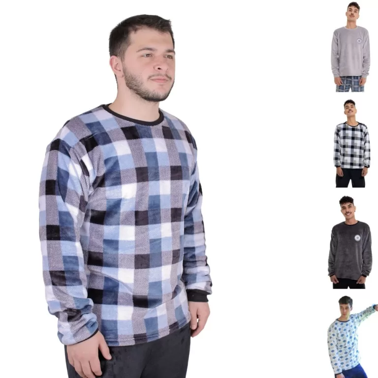 Pijama Inverno Fleece Masculino