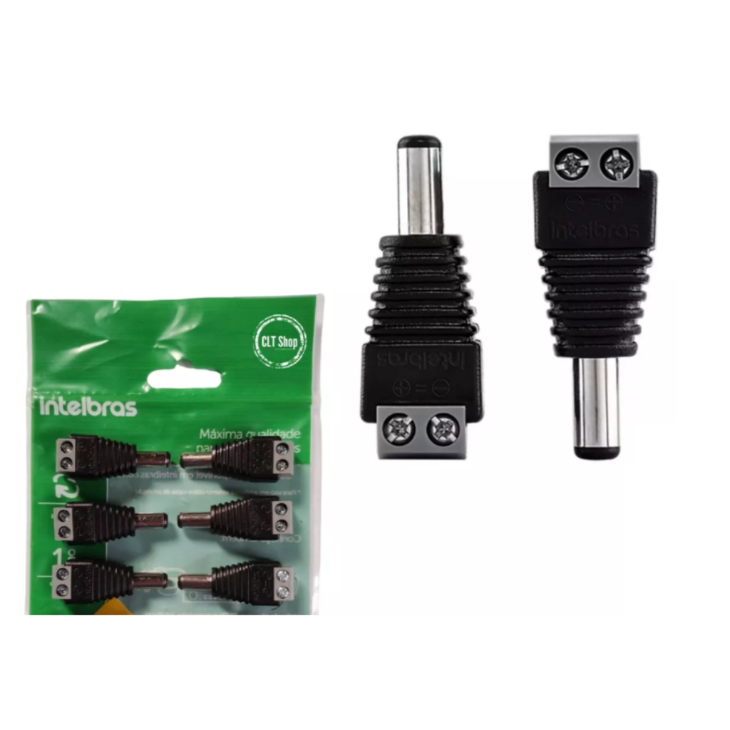 Kits 06 – Conectores Para Plug P4 Macho Conex 1000 Intelbras