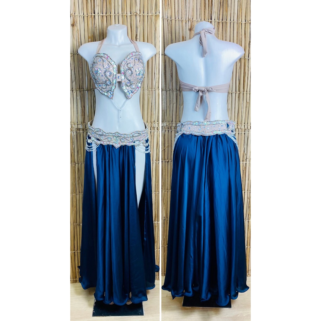 [Liquidação] Dança do Ventre Traje  Bordado Completo – M- 42- Pronta Entrega – TPCL-562