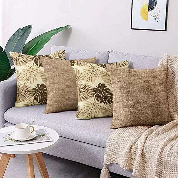 4 Capas de Almofada Com Zíper Várias Estampas