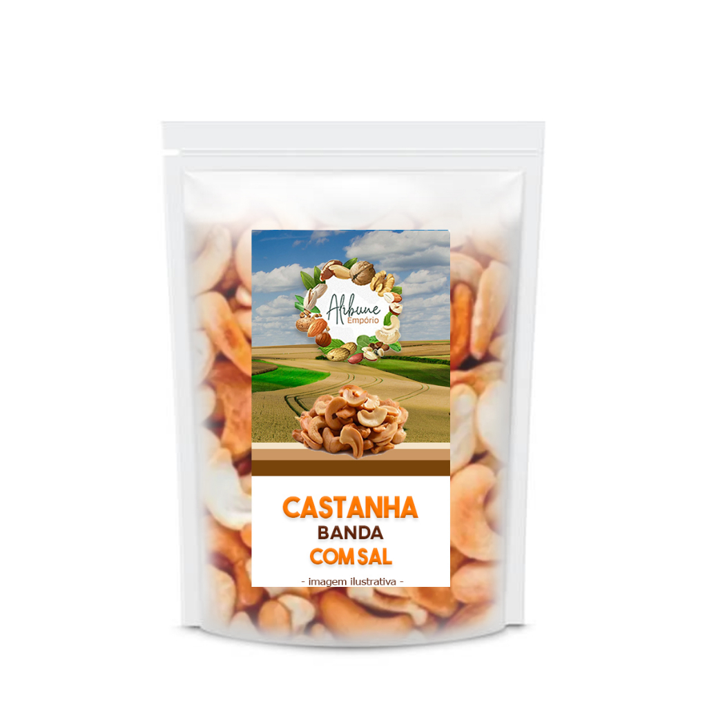 Castanha De Caju Banda Torrada Com Sal 500g – Empório Alibune