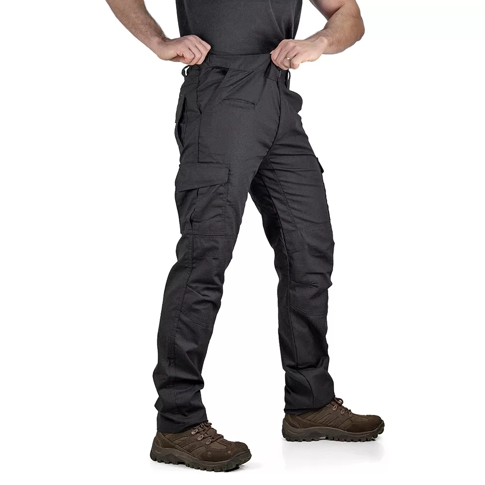 Calça Cargo Ripstop Defender Safo Preta UV50+ Com 8 Bolsos