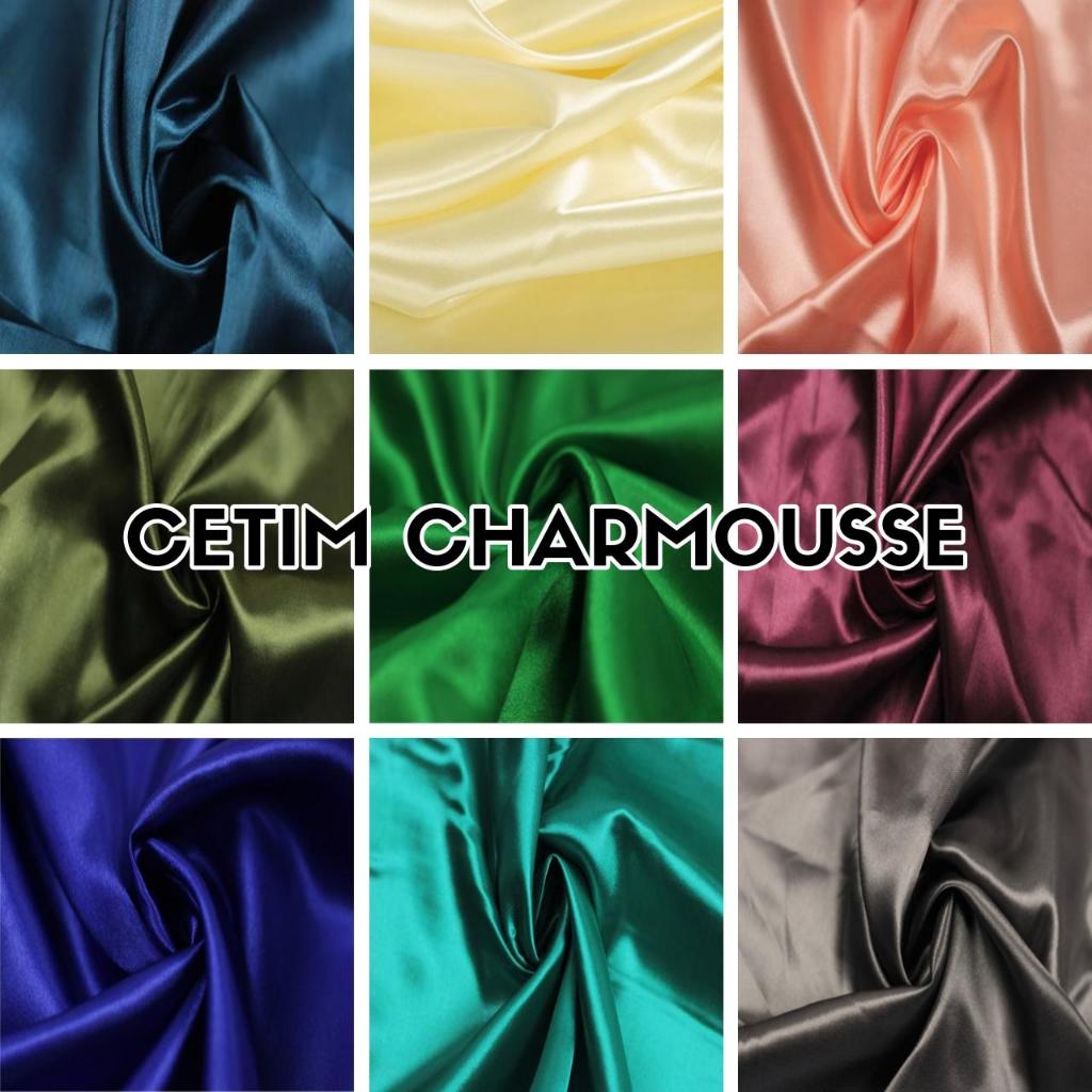 4 Metros Tecido Cetim Charmousse Liso Comum (4m x 1.45m)