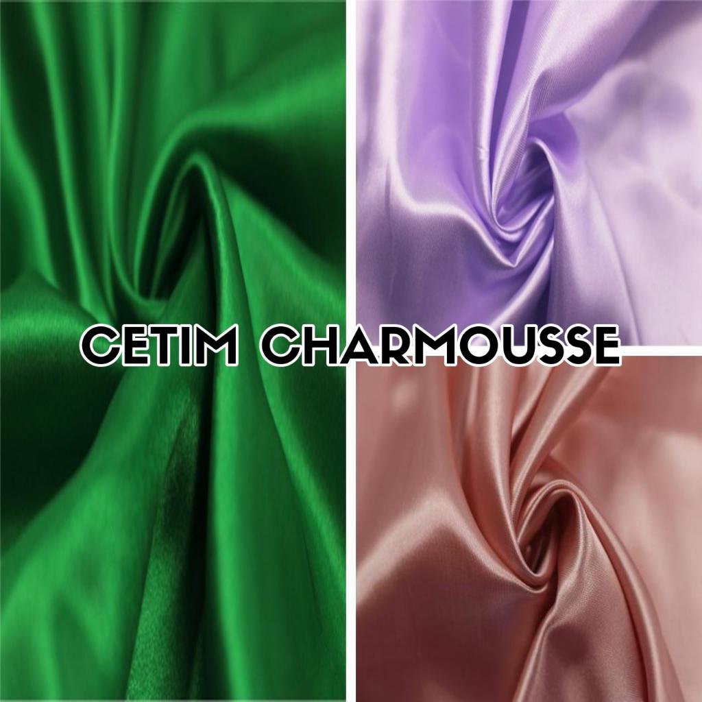 10 Metros Tecido Cetim Charmousse Liso Comum (10m x 1.45m)