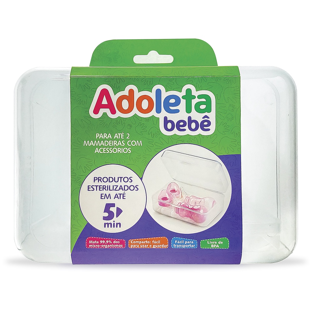 Esterilizador de Mamadeira Bico Chupeta Adoleta Microondas