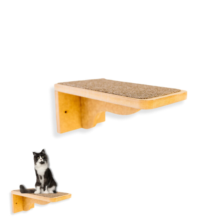 Prateleira Para Gatos Em Mdf 15mm Degrau Com Carpe