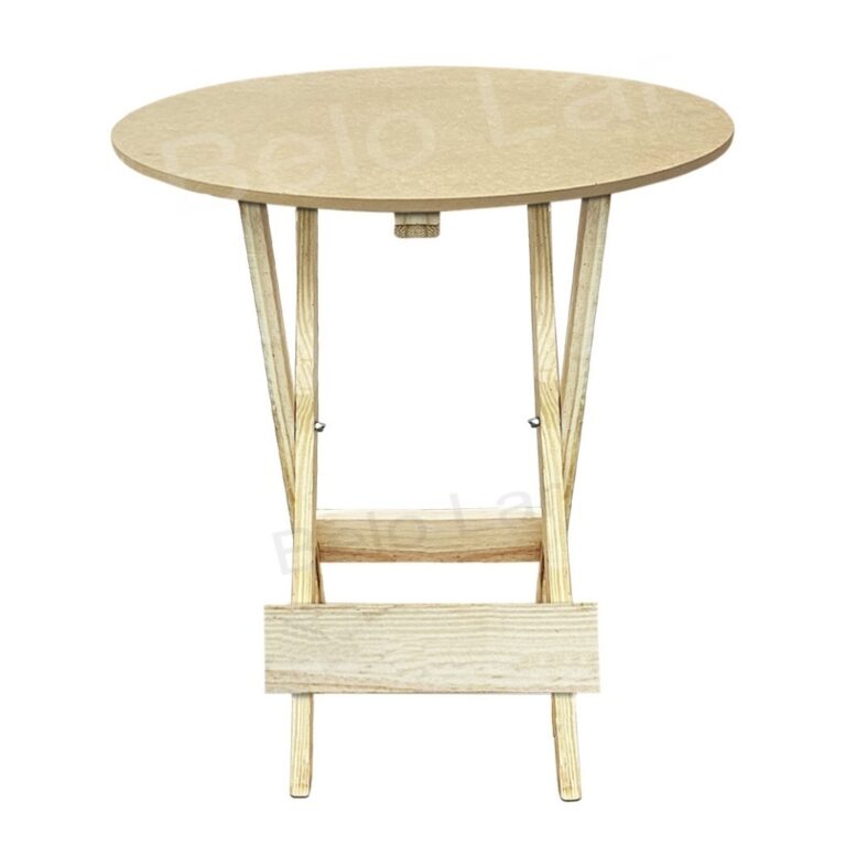 Mesa Mesinha Desmontável de Madeira Natural Redon