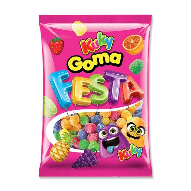 Bala Goma Jujuba Festas Kuky Goma Festa 500grs 