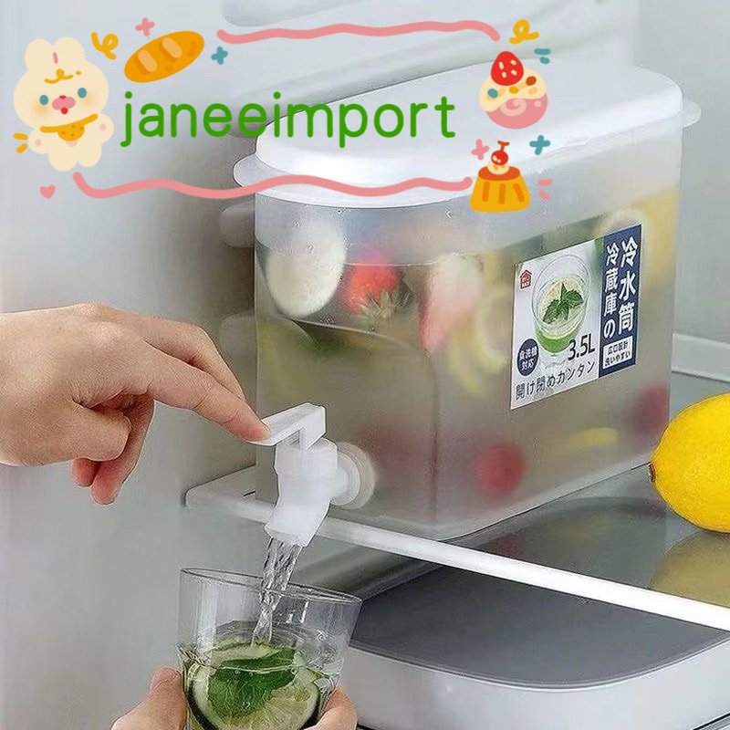 3.5 L Suqueira Plastica com tampa para Geladeira Com torneira capacidade 3.5L para agua saborizada