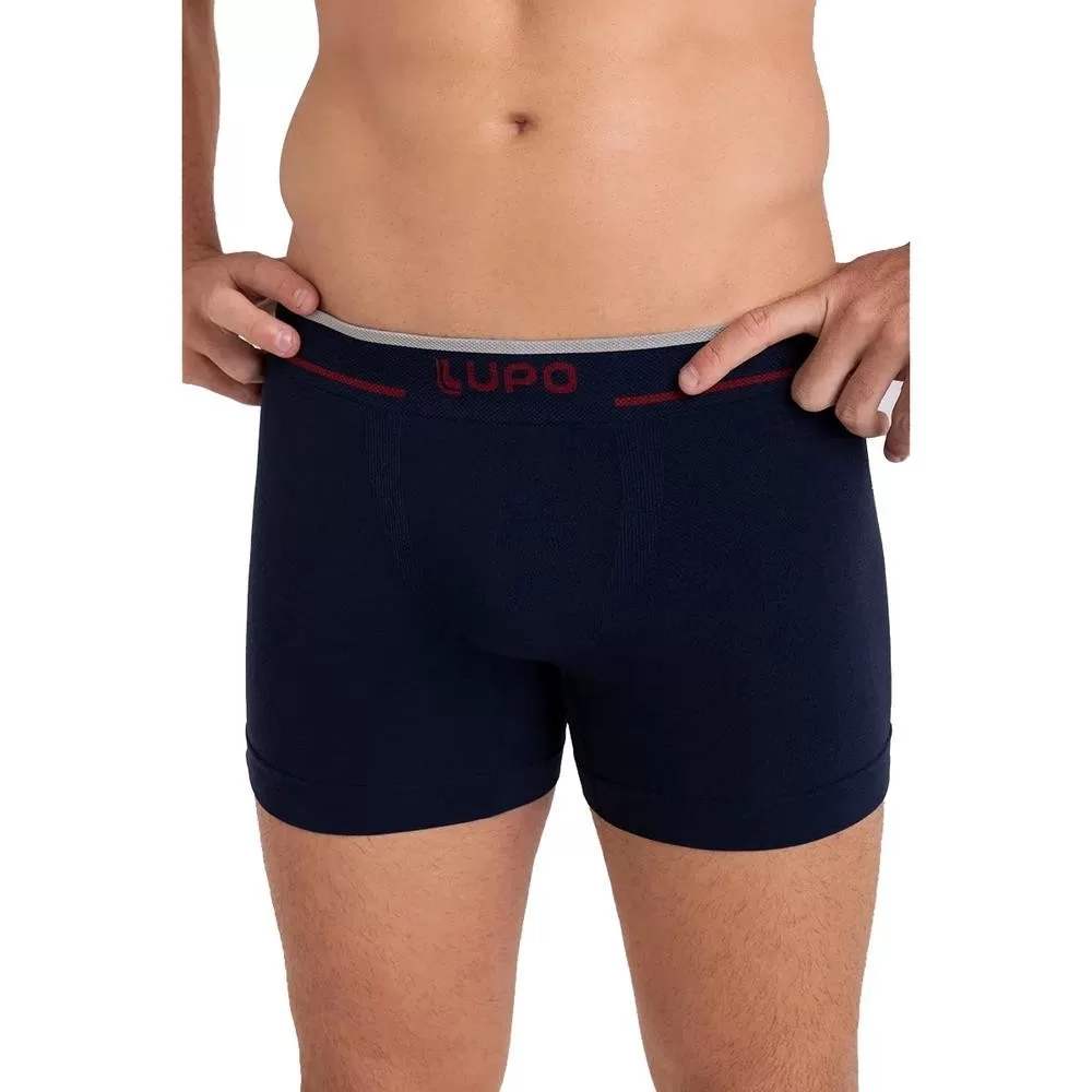 Cueca Boxer Lupo Sem Costura – Marinho
