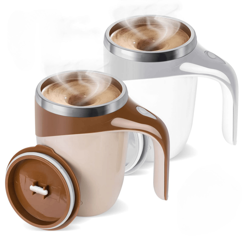 Vittak Caneca Mixer Inox Automática Elétrica Misturador Shake Café Leite Cremoso Mug e Cabo Alta Vel