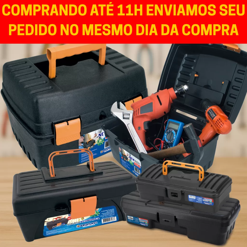 KIT Maletas Caixa de Ferramentas Dia dos Pais Grandes Reforçadas