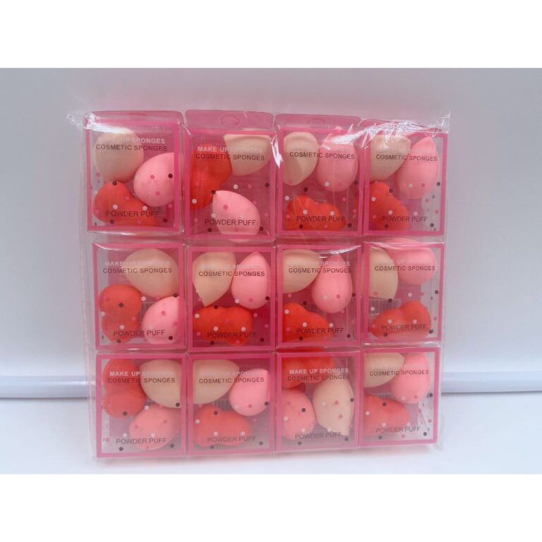 12kits com 36 Mini Esponja Gota e Blender Para ros