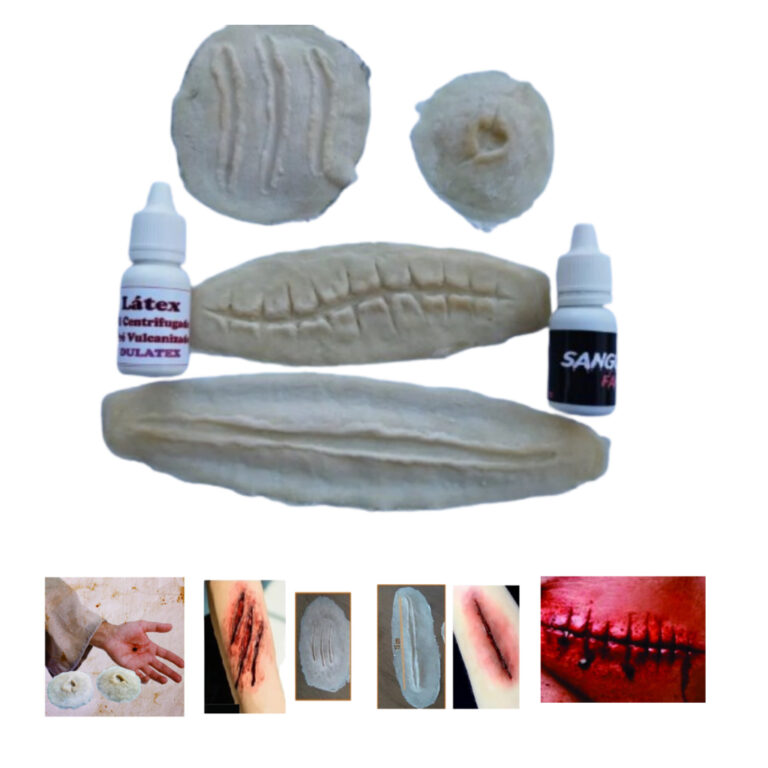 Kit Feridas Em Látex – Halloween 4 Unidades