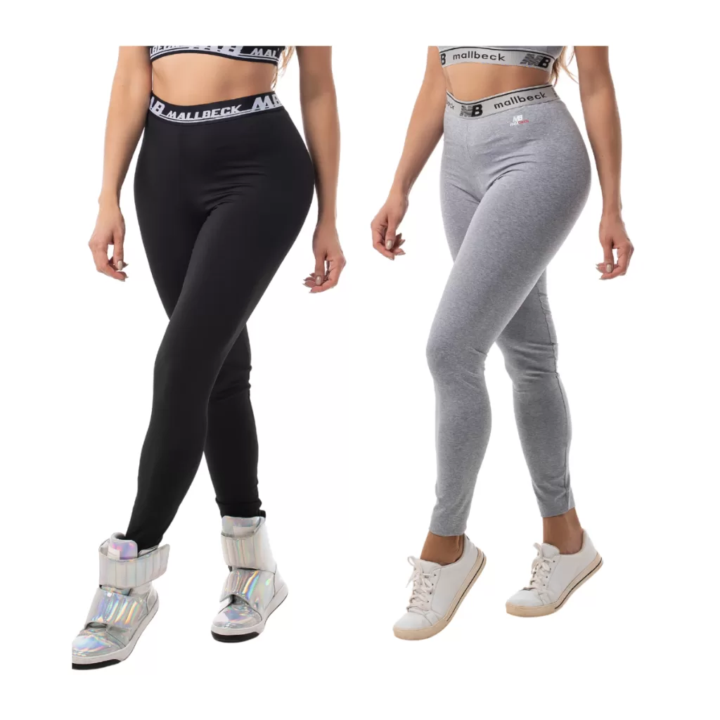 Calça Legging Feminina Elástico Exposto Cintura Alta Zero Transparencia Academia Fitness e Cross Fit