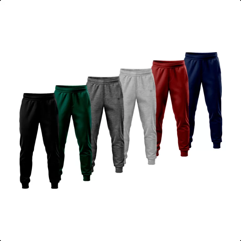 Kit 6 Calças de Frio Unissex Bordada Moletom Bás