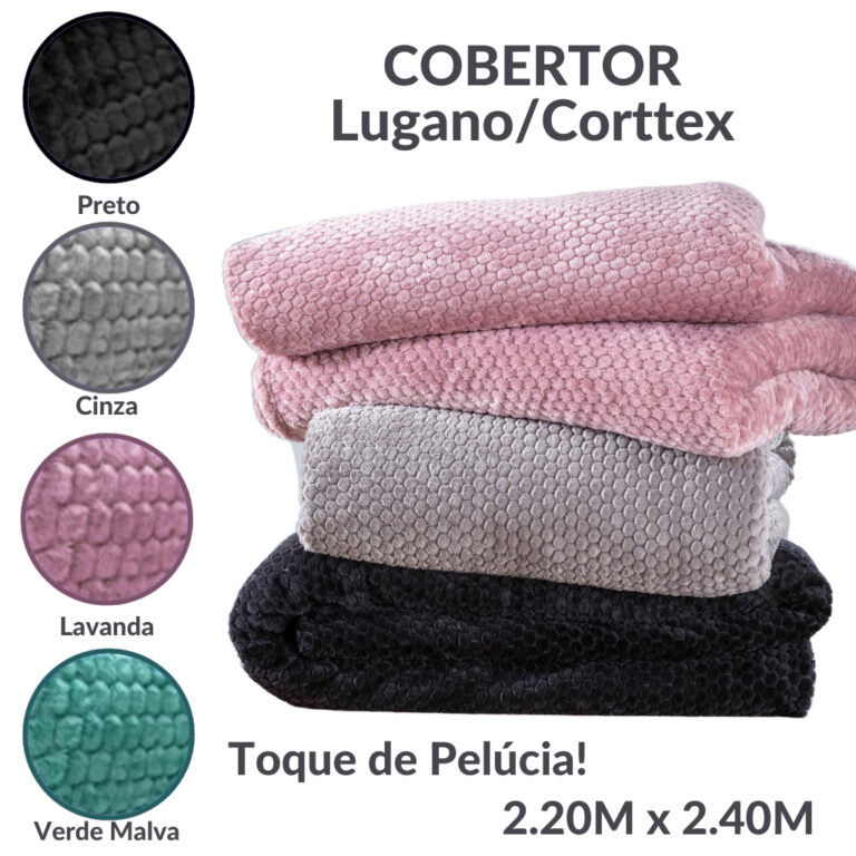 Cobertor Lugano Casal  Queen 2.20m x 2.40m Favo Al