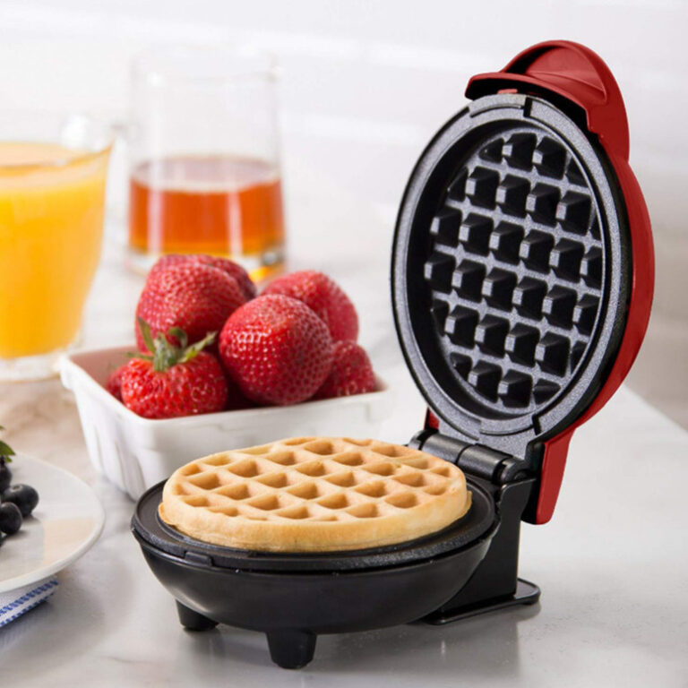 Mini Máquina de Waffles Elétrica Portátil Casa 