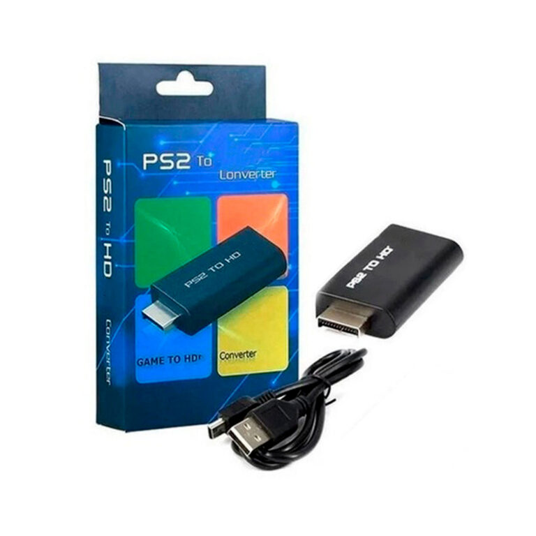 Adaptador conversor Ps2 Áudio e Vídeo Av para ca