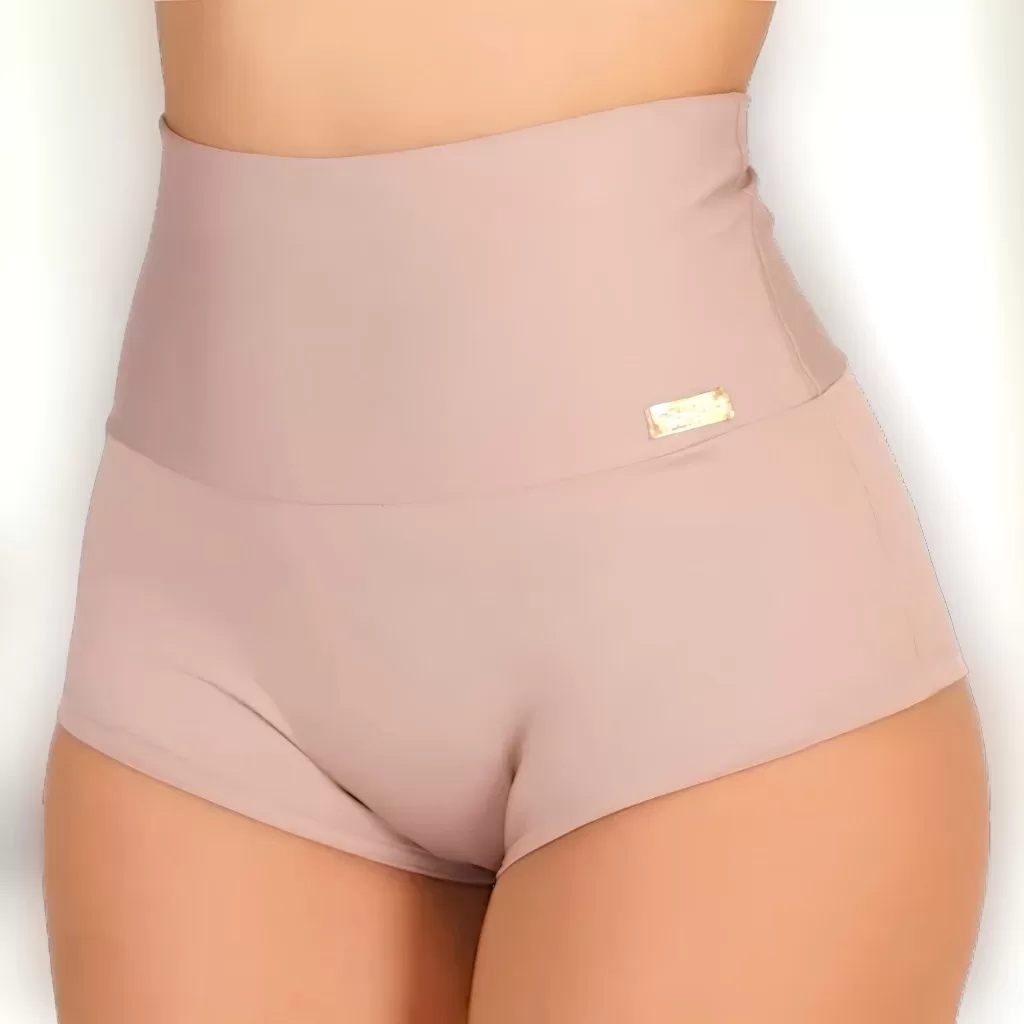 Short Conforto Íntimo sem Forro Algodão Calcinhas Lingerie Feminina