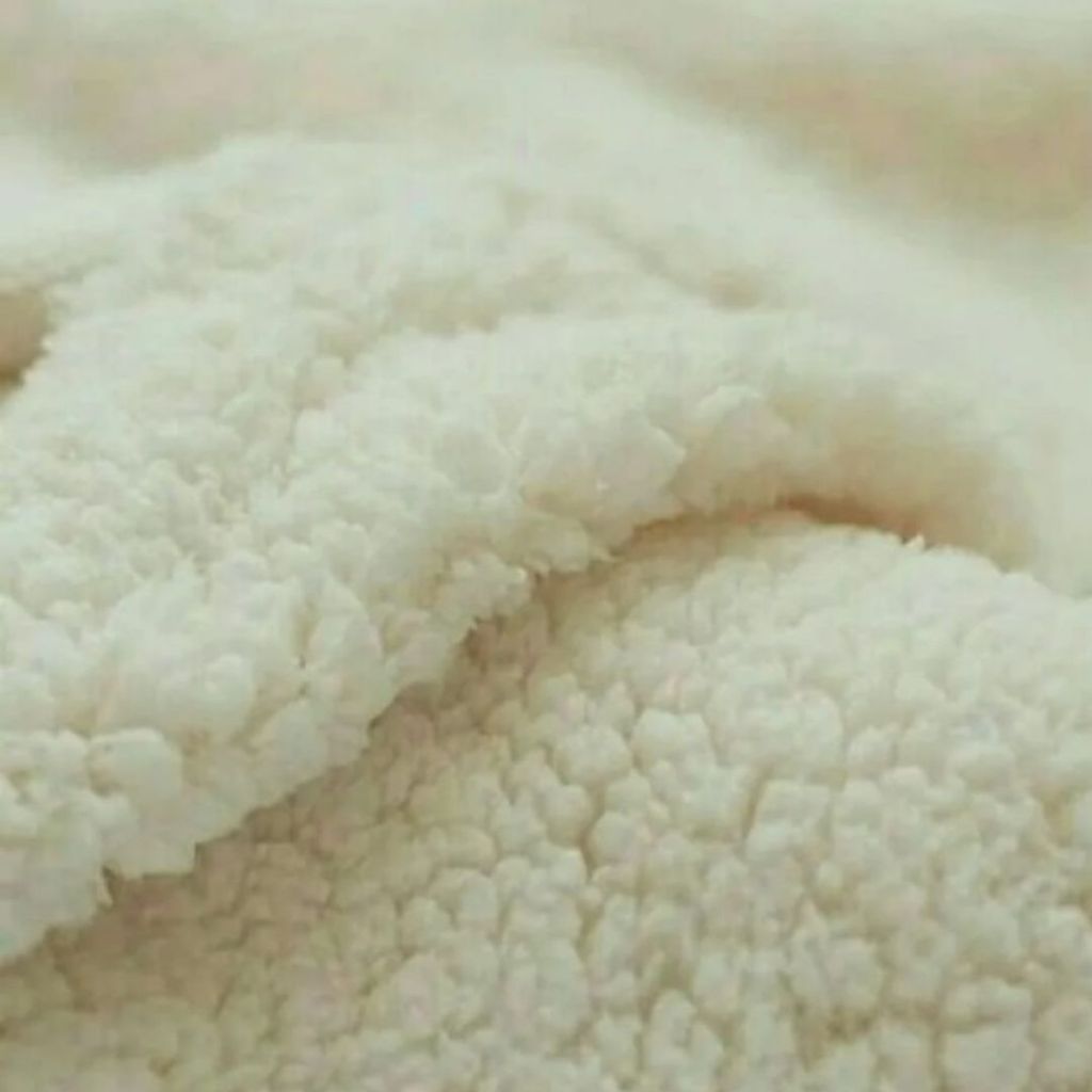 Tecido Carapinha Lã de Ovelha Pelúcia para Artesanato, Patchwork, Roupas – 0,3m x 1,60m