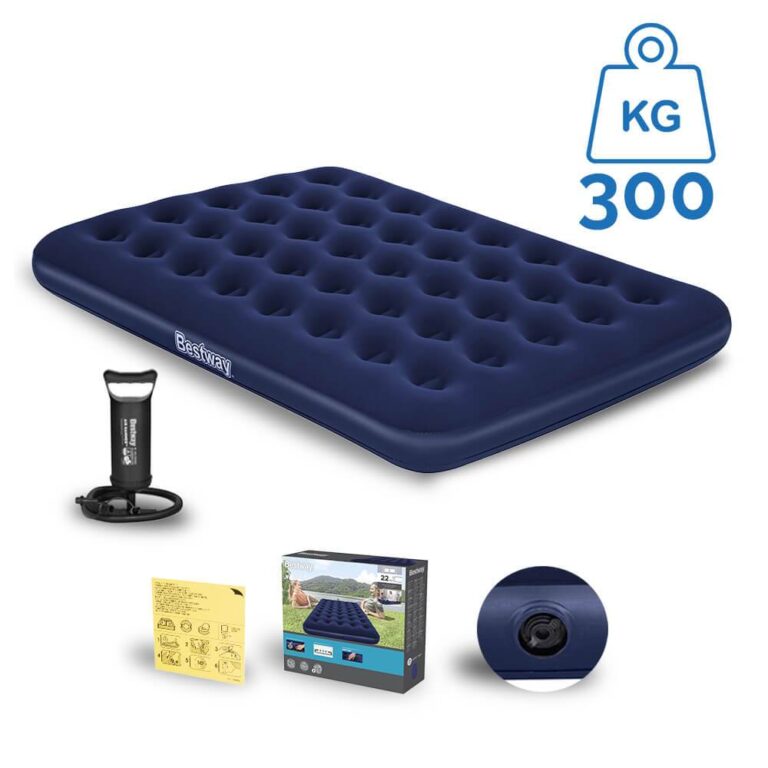 Colchão Inflável Suporta 300kg Casal Camping Pra