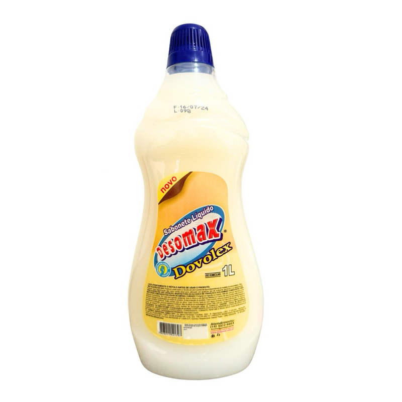 Sabonete Líquido 1 Litro Desomax Camomila Erva-Doce Tutti-frutti Morango