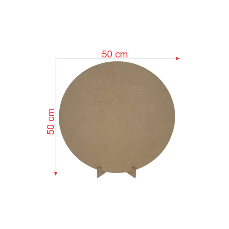 Painel Redondo De 50cm De Diametro C/suporte Para 