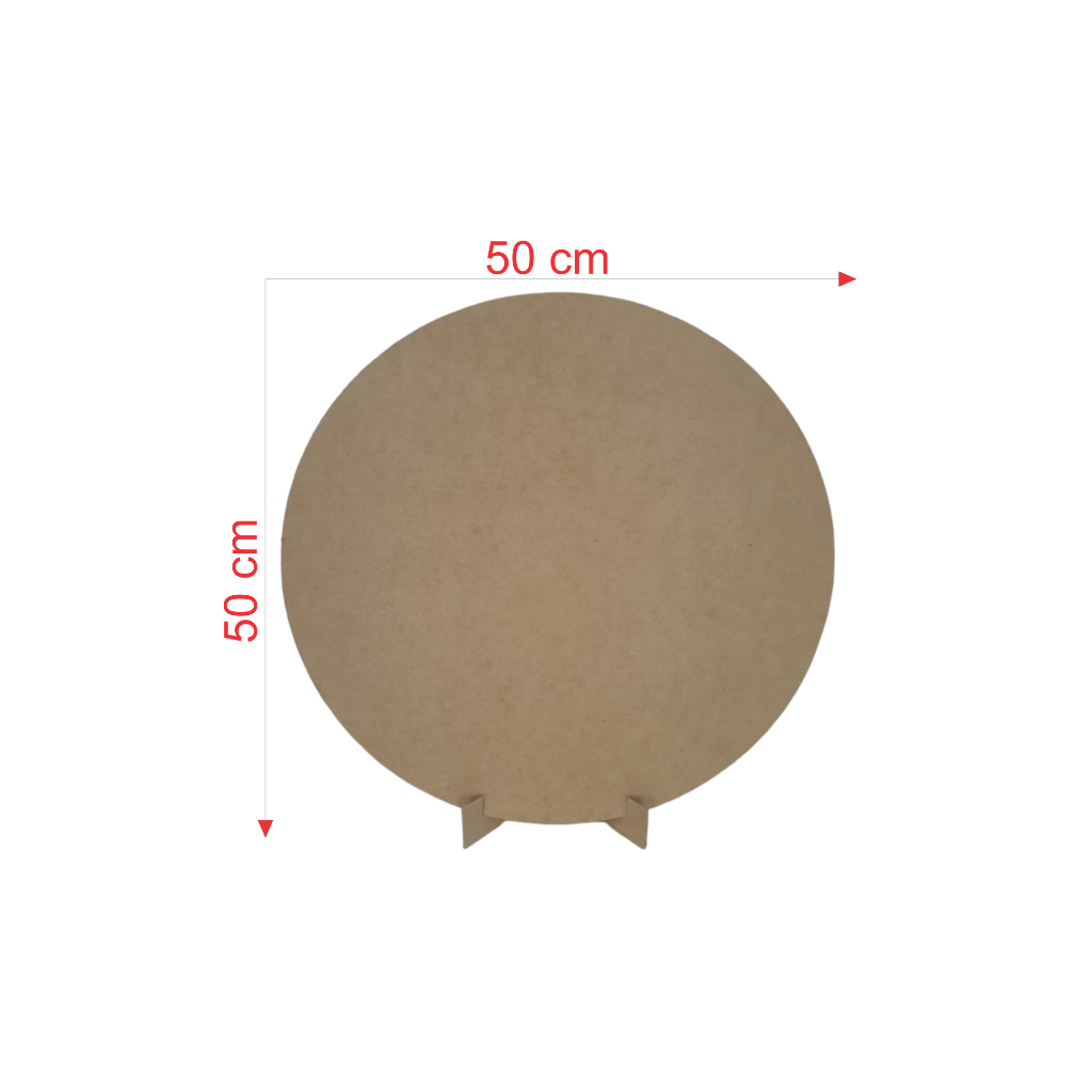 Painel Redondo De 50cm De Diametro C/suporte Para Decoração De Festa C/1un