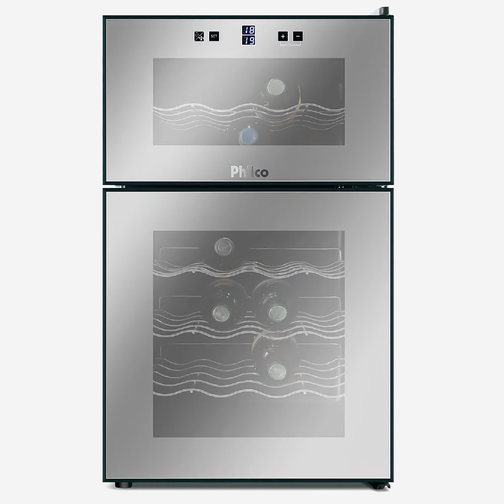 Adega De Vinhos Ph24 Dz 24 Garrafas 2 Portas Philco