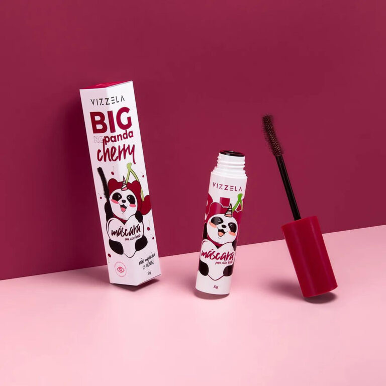 Máscara Para Cílios Vizzela Big No Panda Cherry 