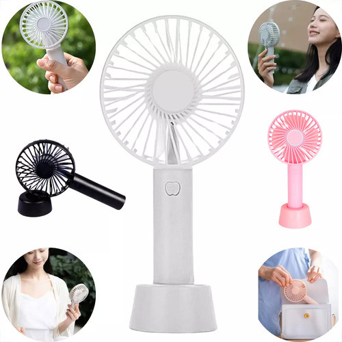 Mini Ventilador De Mão Portátil Recarregável Pa