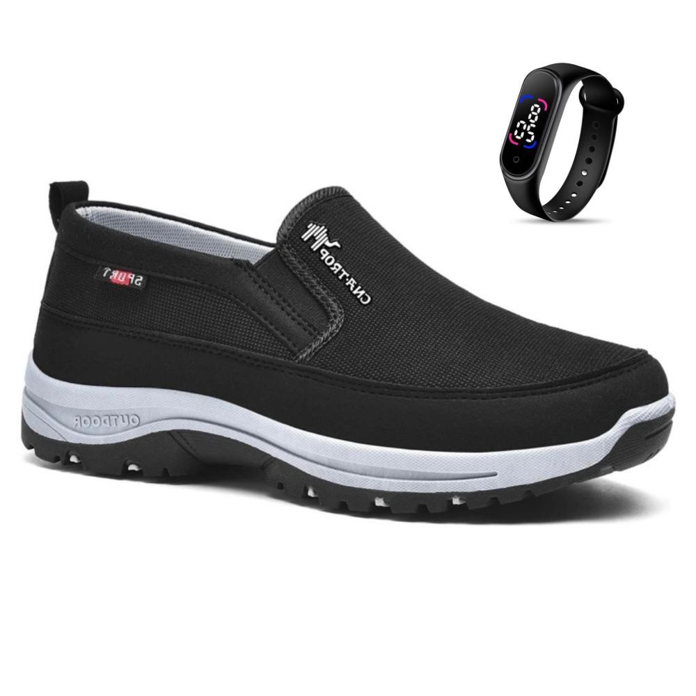 Tenis Sapatilha Mocassin Masculino Casual Adventure de Trilha Reforçado Com Solado Costurado Imperme