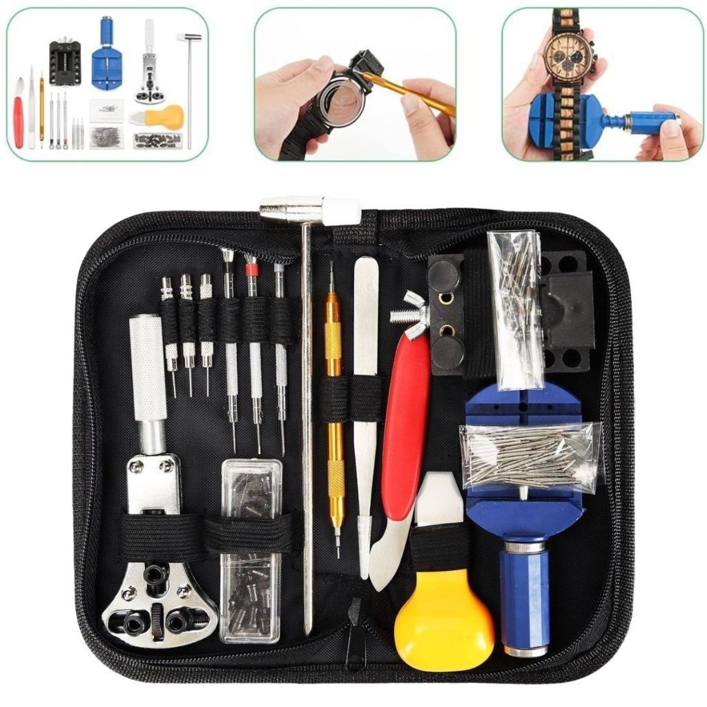 Kit De Ferramentas Relojoeiro Conserto De Relógio Manutenção estojo de Ferramentas kit de conserto p