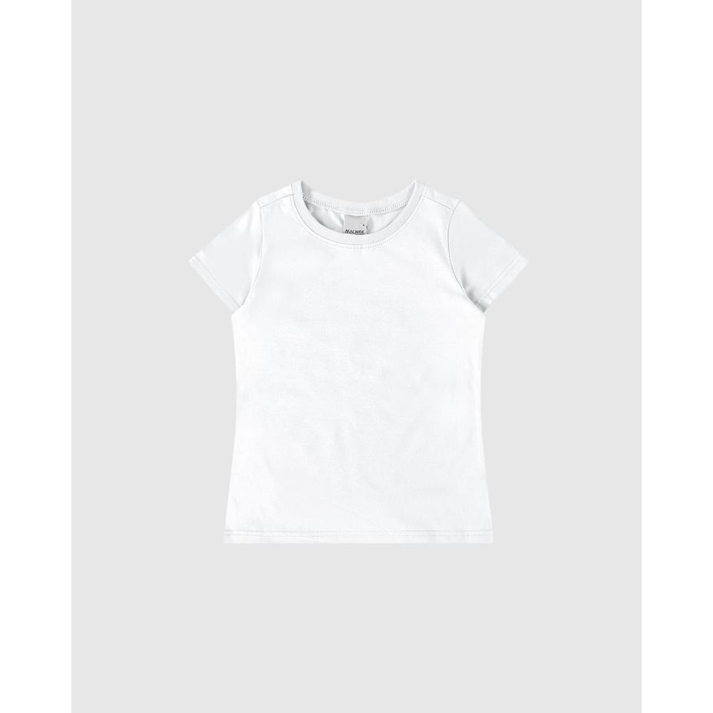 Blusa Infantil Menina Decote Redondo Em Algodão Malwee Kids