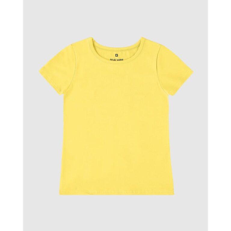 Blusa Infantil Menina Decote Redondo Em Algodão M