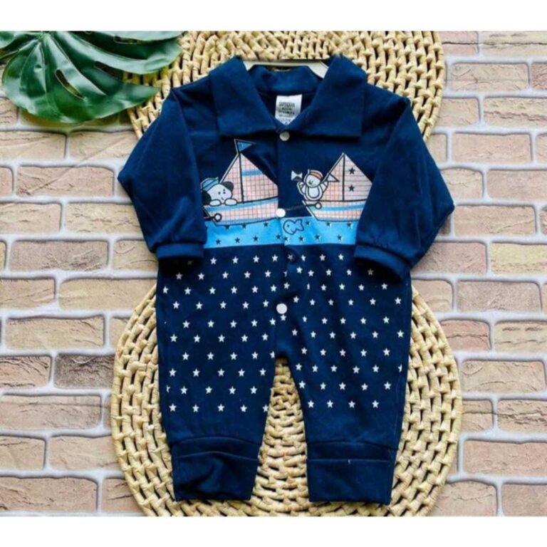 Macacão de Bebê menino lindo 100% algodão roupa