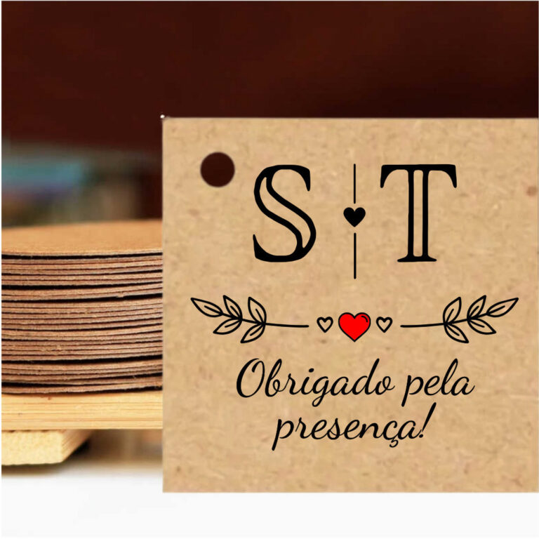 50 Tags para lembrancinhas, Artesanato  Cliente Ca